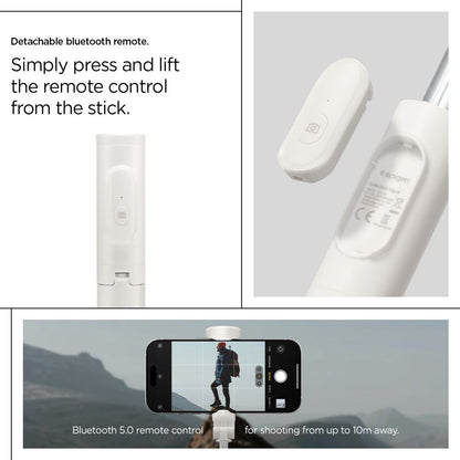 Bluetooth Selfie Stick Spigen S541W, Universal, Beige AMP09337_19
