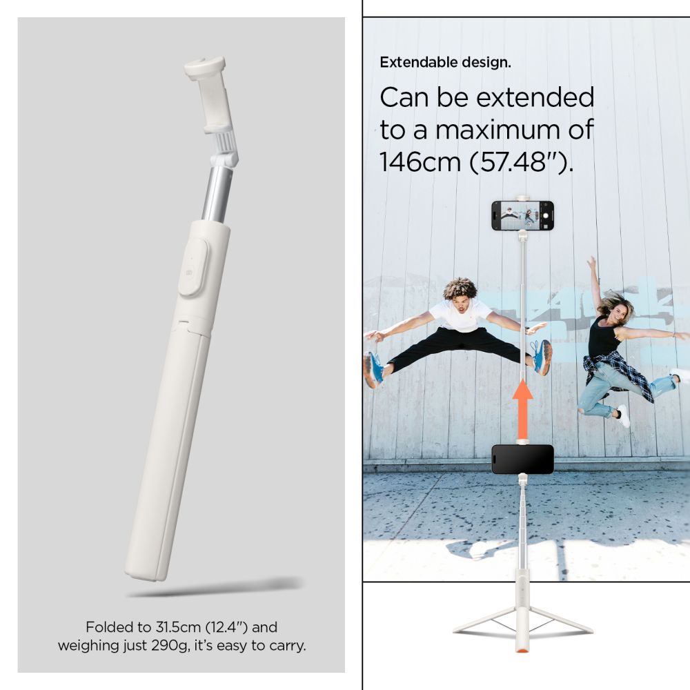 Bluetooth Selfie Stick Spigen S541W, Universal, Beige AMP09337_20