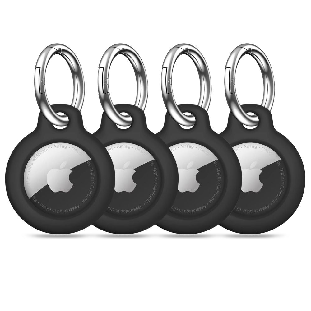 Tech-Protect Rough 4-pack case for Apple AirTag 1 / 2 - black_0