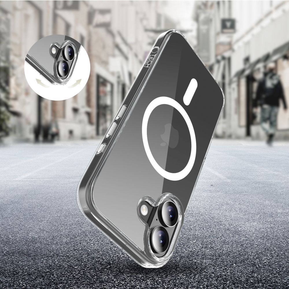 Tech-Protect Flexair Hybrid CC MagSafe Case for iPhone 17 - Clear_4