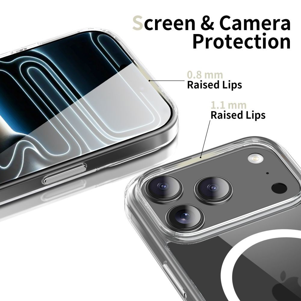 Tech-Protect Flexair Hybrid CC MagSafe Case for iPhone 17 Pro - Clear_2