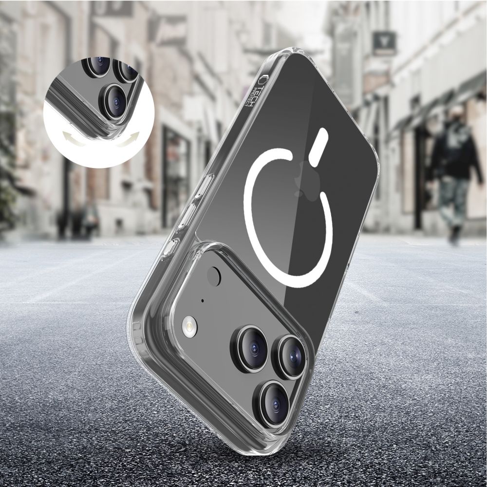Tech-Protect Flexair Hybrid CC MagSafe Case for iPhone 17 Pro Max - Clear_4