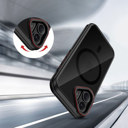 Tech-Protect MagHybrid MagSafe Case for iPhone 17 - Black and Red_5