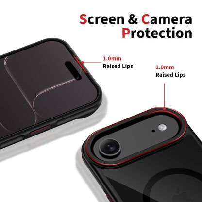 Tech-Protect MagHybrid MagSafe Case for iPhone Air - Black and Red_3