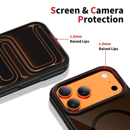 Tech-Protect MagHybrid MagSafe Case for iPhone 17 Pro Max - Black and Red_3