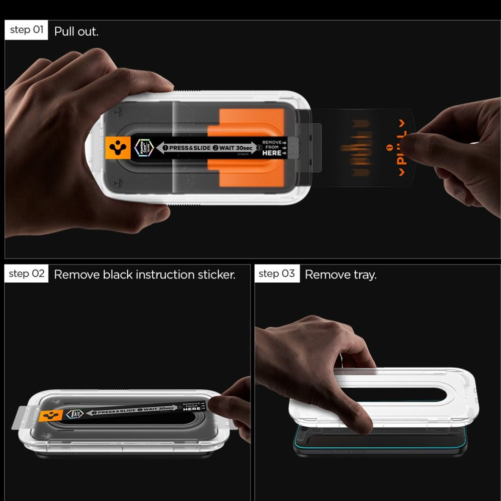 Spigen Glas.Tr "EZ FIT PRO" HD Tempered Glass for Samsung Galaxy S25 FE_2