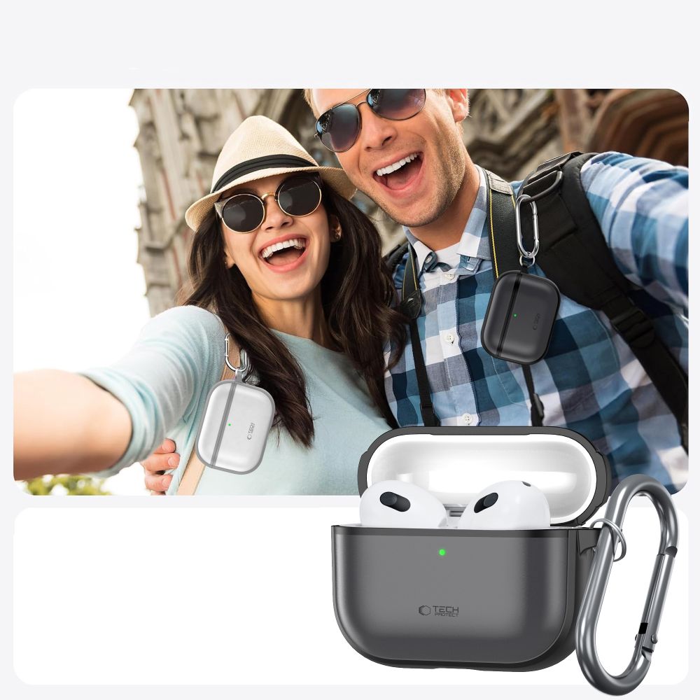 Tech-Protect Silicone Case for AirPods Pro 3 - Matte Black_6