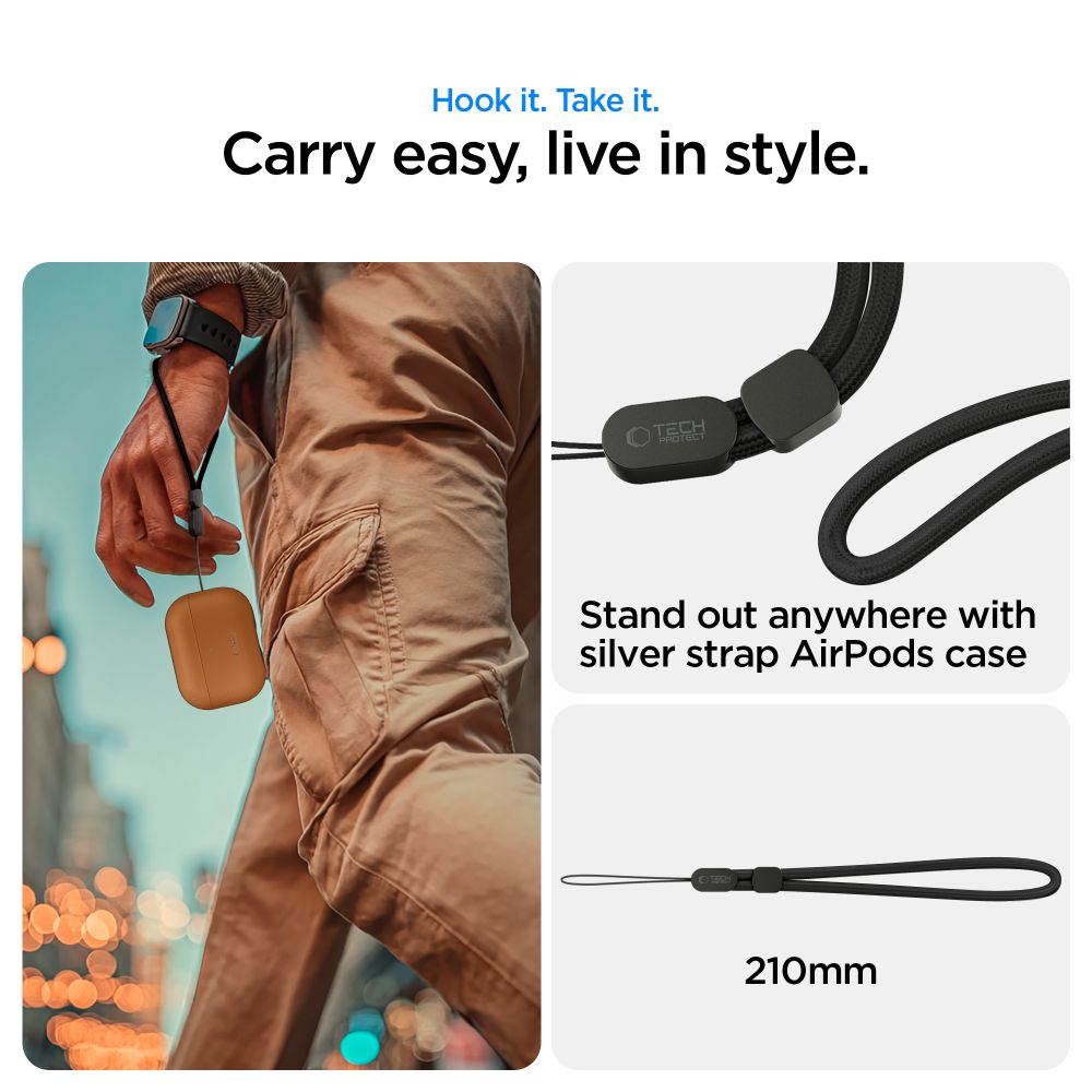Tech-Protect NaturalFit Case for AirPods Pro 3 - Brown_9