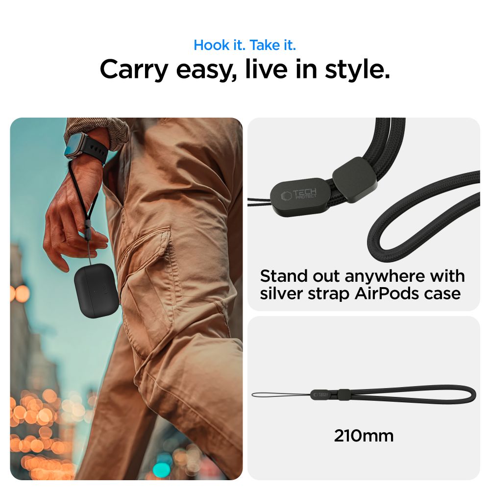 Tech-Protect NaturalFit Case for AirPods Pro 3 - Black_9