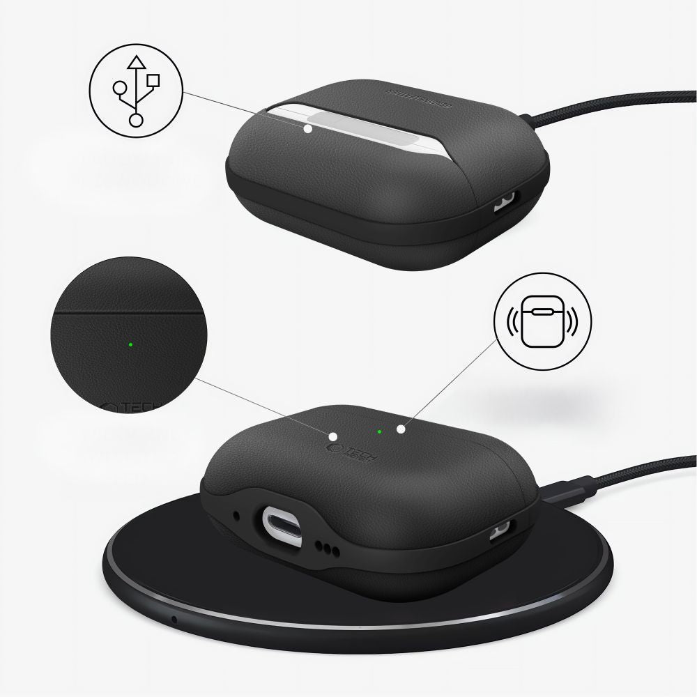 Tech-Protect NaturalFit Case for AirPods Pro 3 - Black_6