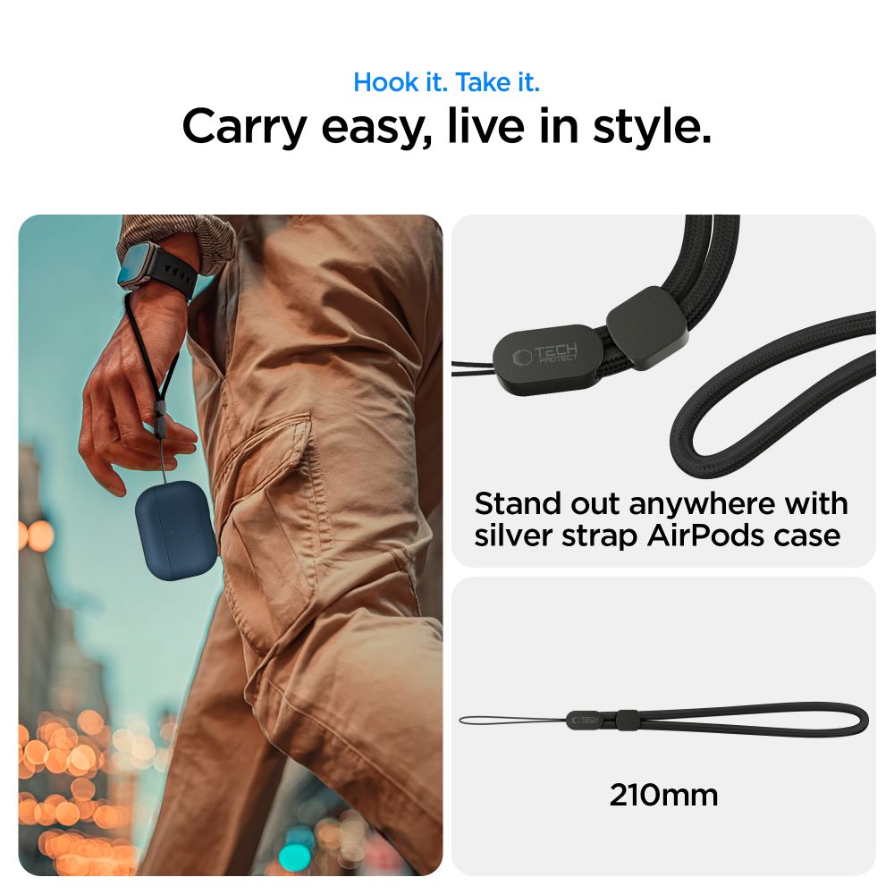 Tech-Protect NaturalFit Case for AirPods Pro 3 - Navy Blue_9