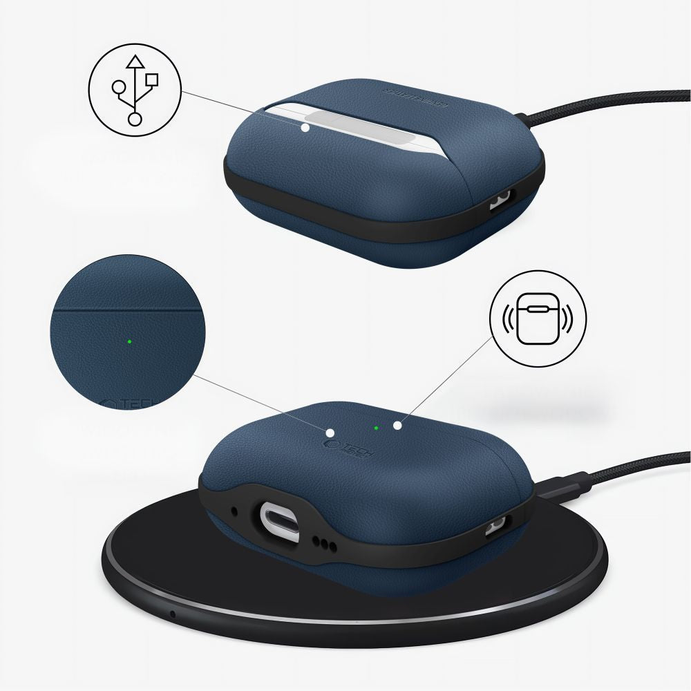 Tech-Protect NaturalFit Case for AirPods Pro 3 - Navy Blue_6