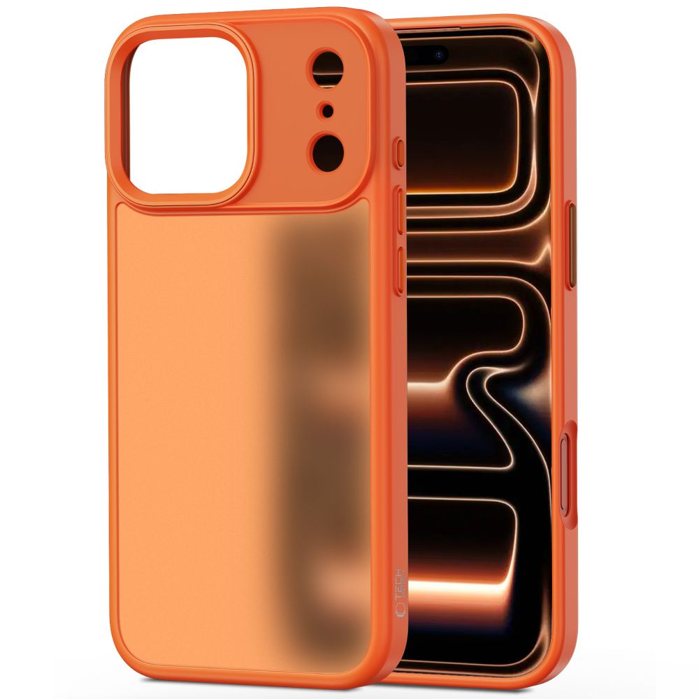 Tech-Protect MagMat case for iPhone 17 Pro - orange and matte_1