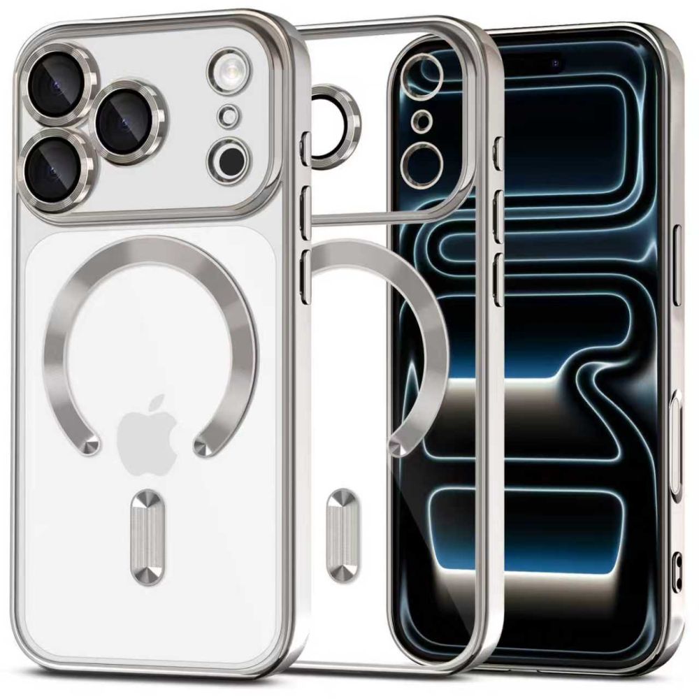 Tech-Protect MagFlex MagSafe Case for iPhone 17 Pro Max - Clear Silver_0