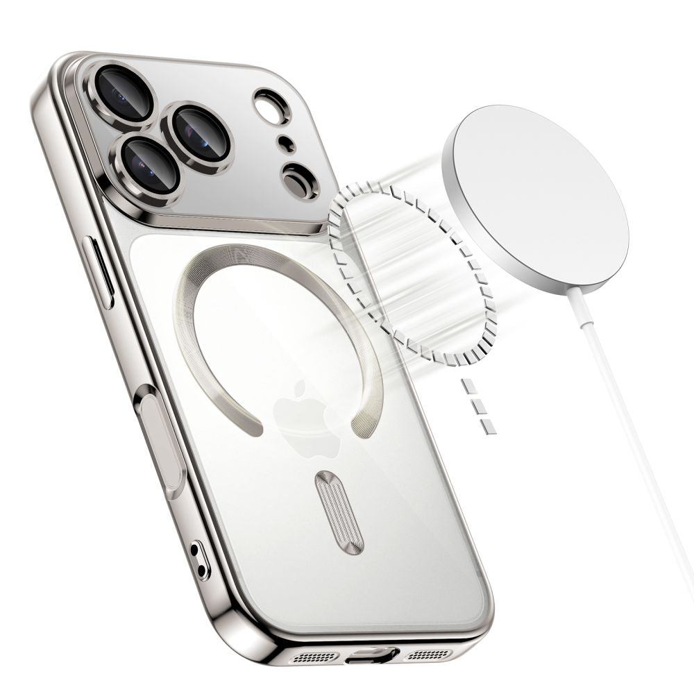 Tech-Protect MagFlex MagSafe Case for iPhone 17 Pro Max - Clear Silver_1