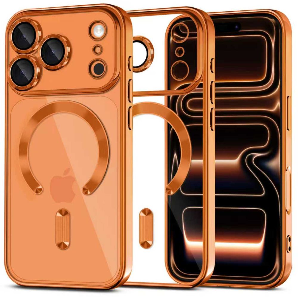 Tech-Protect MagFlex MagSafe Case for iPhone 17 Pro - Transparent Orange_0