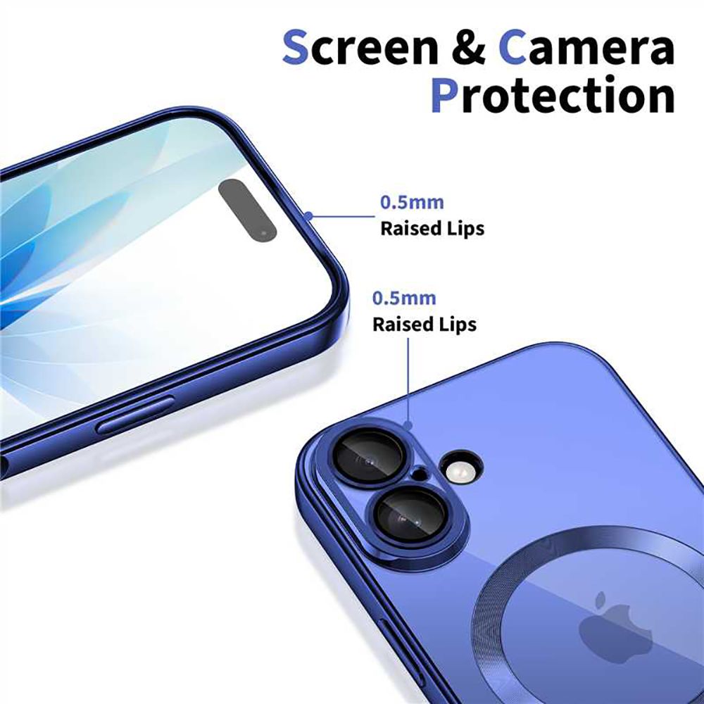 Tech-Protect MagFlex MagSafe Case for iPhone 17 - Clear Navy Blue_2