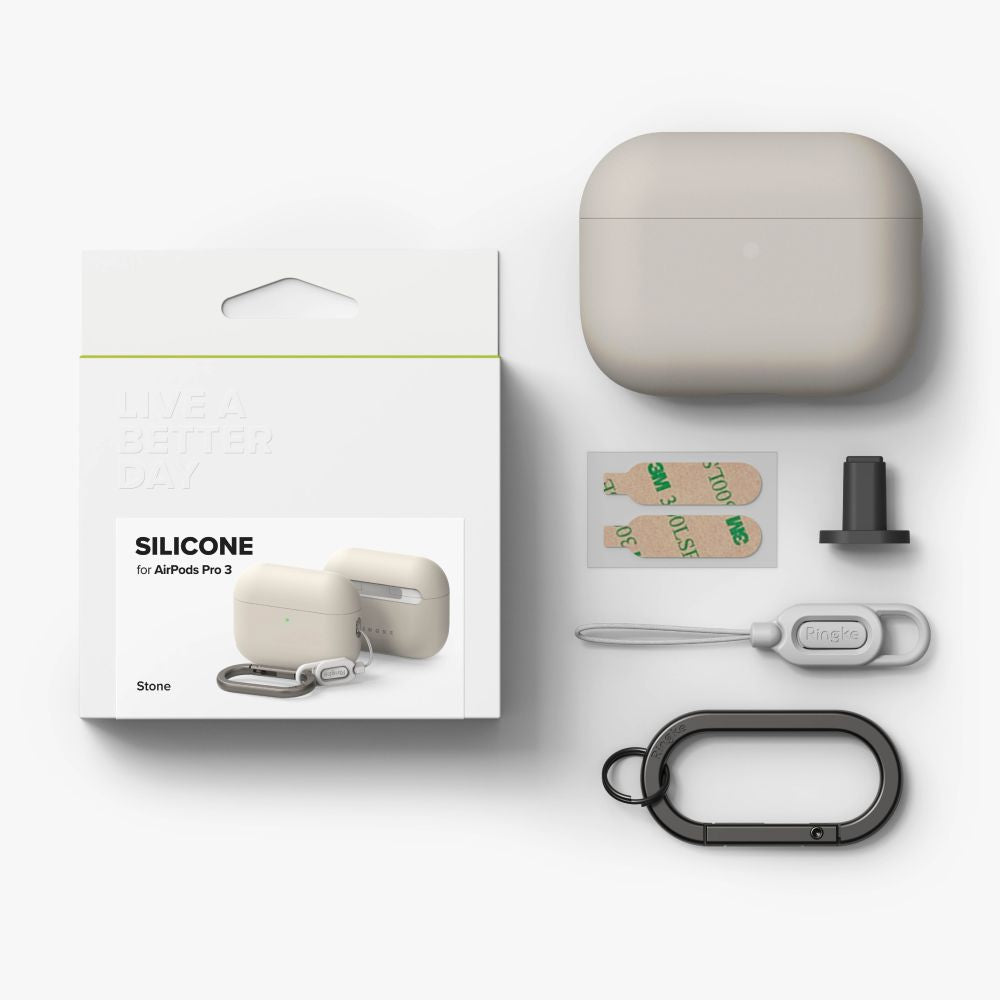 Ringke Silicone Case for AirPods Pro 3 - Beige_5