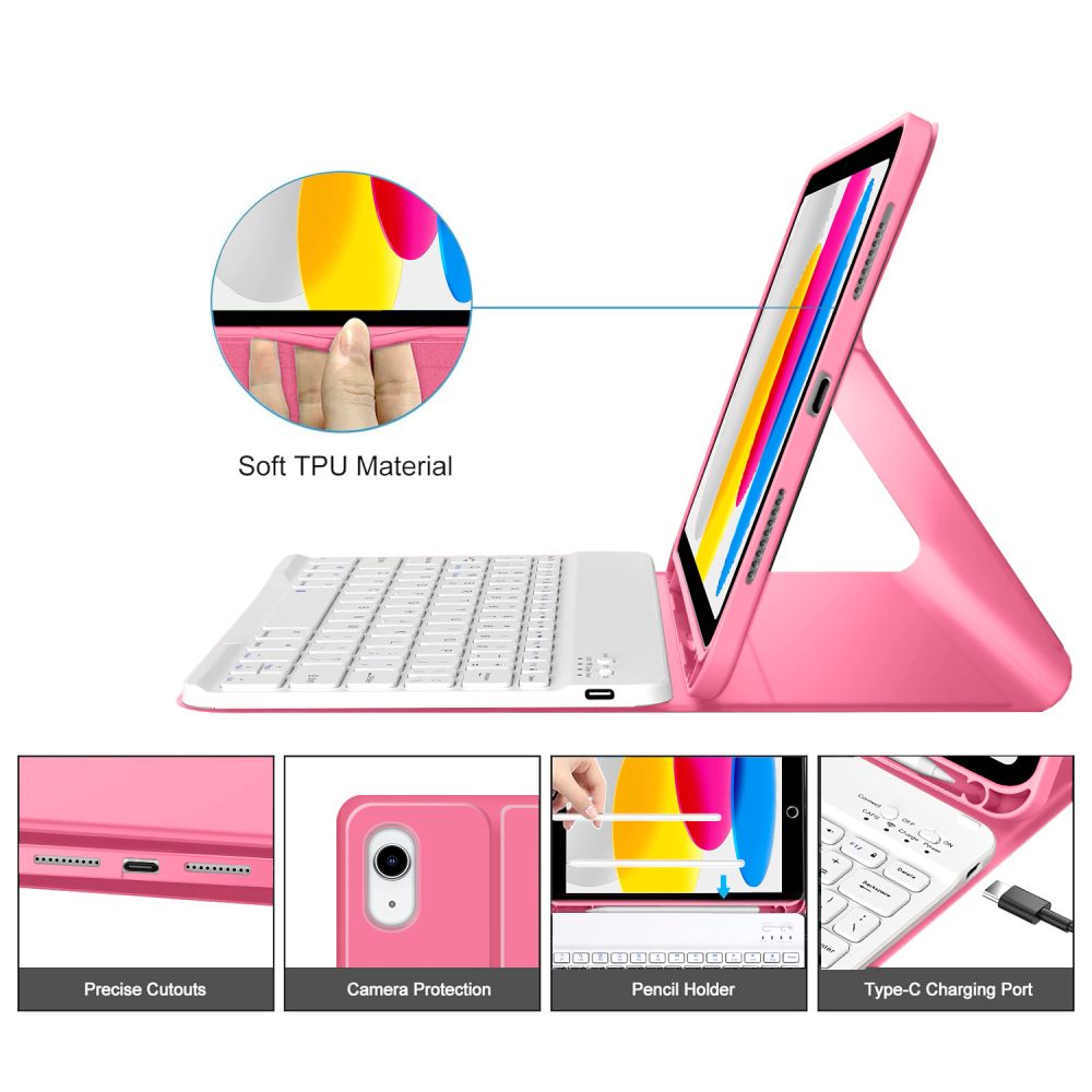 Tech-Protect SC Pen Case for iPad 10.9” 10 / 2022 / 11” 11 / 2025 - Pink_4