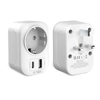 Tech-Protect TA100 UK Adapter - White_1