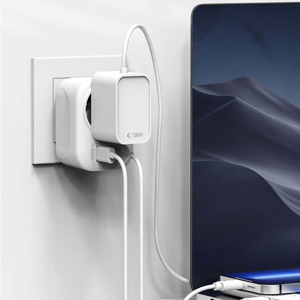 Tech-Protect TA100 UK Adapter - White_6
