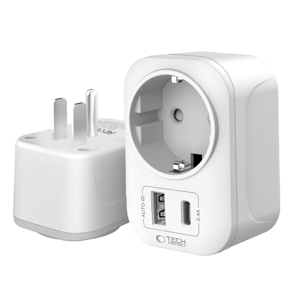 Tech-Protect TA100 US Adapter - White_2