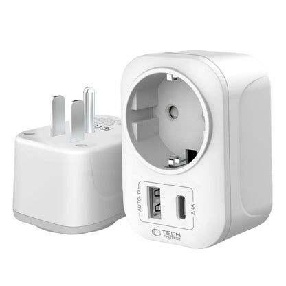 Tech-Protect TA100 US Adapter - White_2