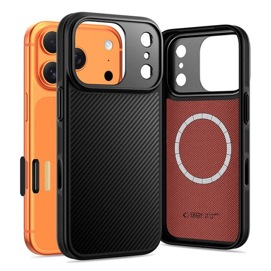 Tech-Protect Kevlar Aramid MagSafe case for iPhone 17 Pro Max - black_0
