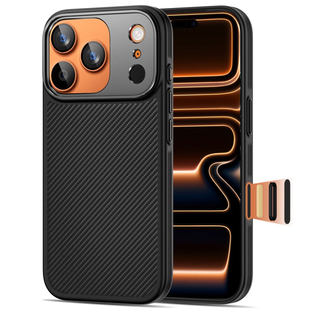 Tech-Protect Kevlar Aramid MagSafe case for iPhone 17 Pro - black_2