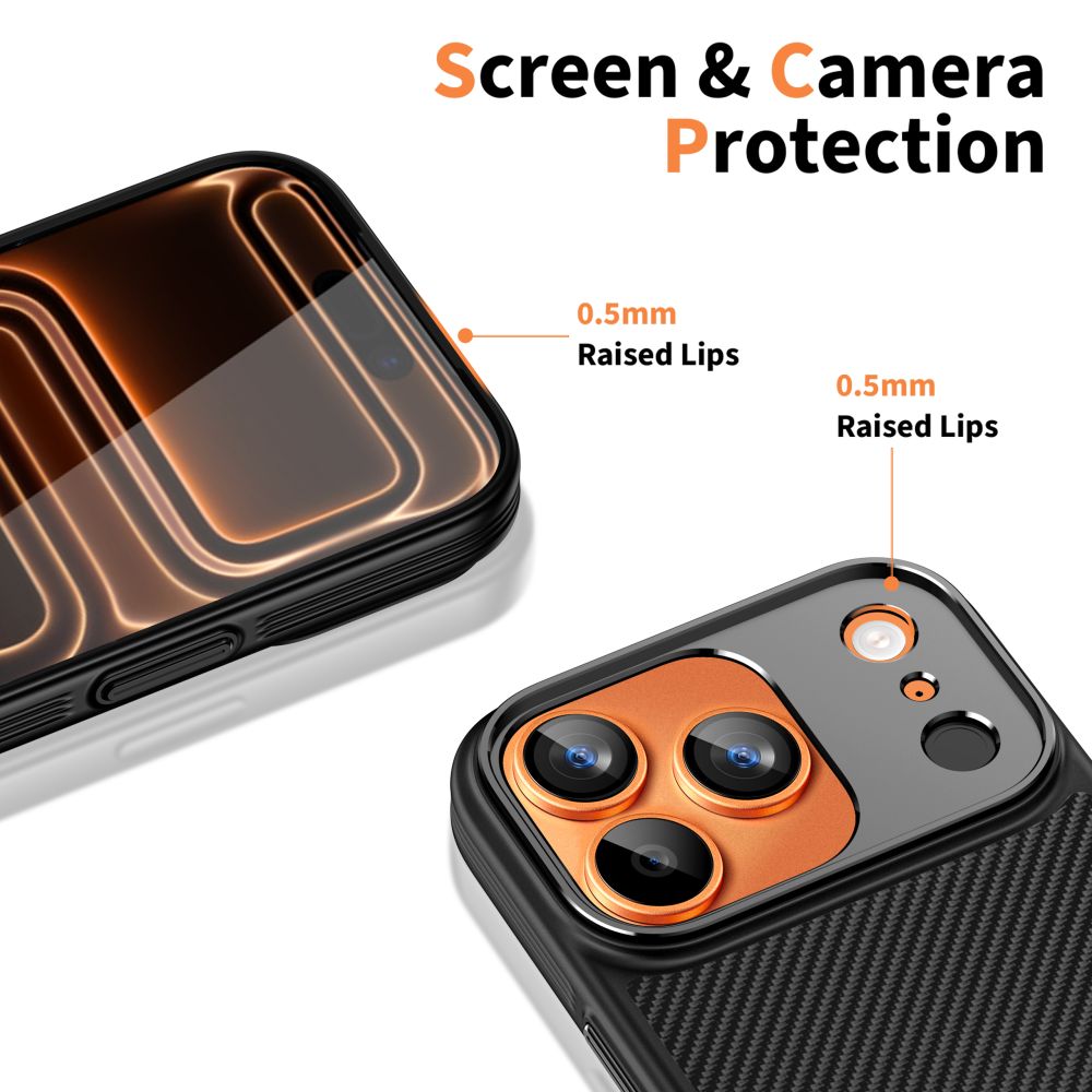 Tech-Protect Kevlar Aramid MagSafe case for iPhone 17 Pro - black_6
