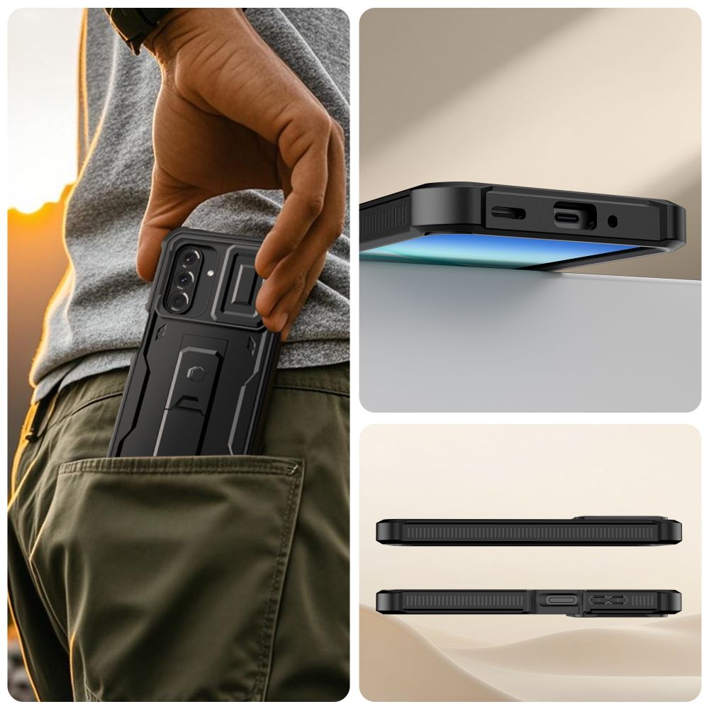 Tech-Protect Kevlar Cam+ Case for Samsung Galaxy A17 4G / 5G - Black_5