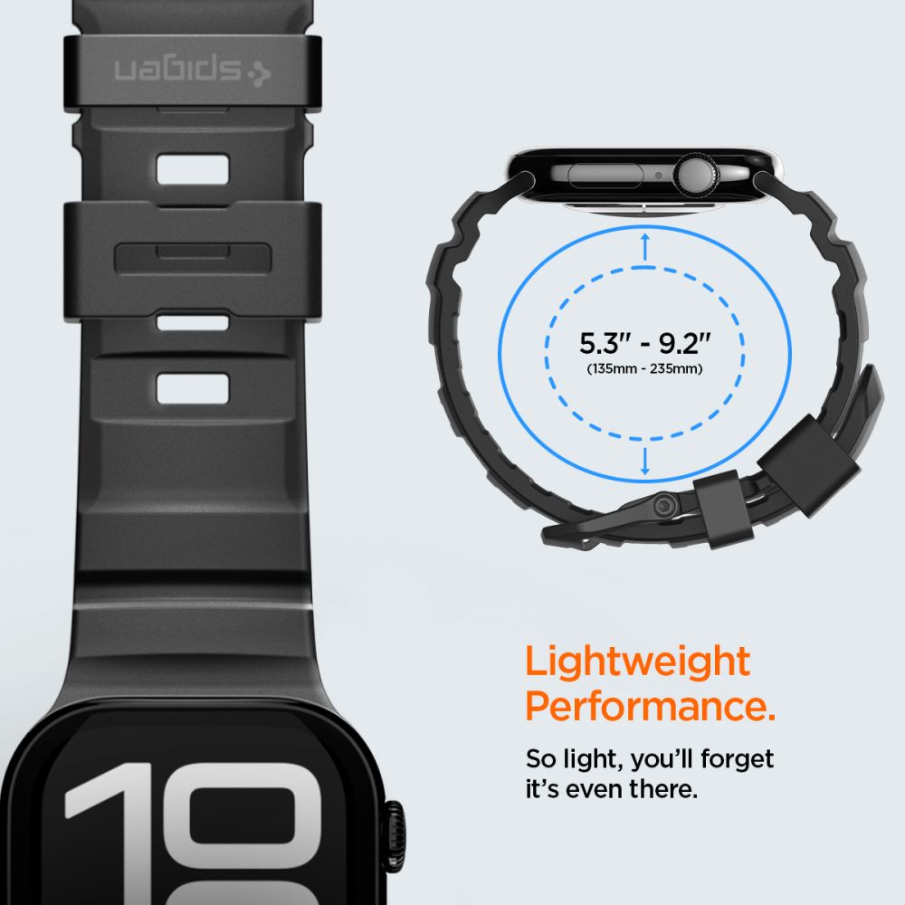 WBS2 Strap Spigen for Apple Watch 49mm / 46mm / 45mm / 44mm Series, Black AMP10508_12