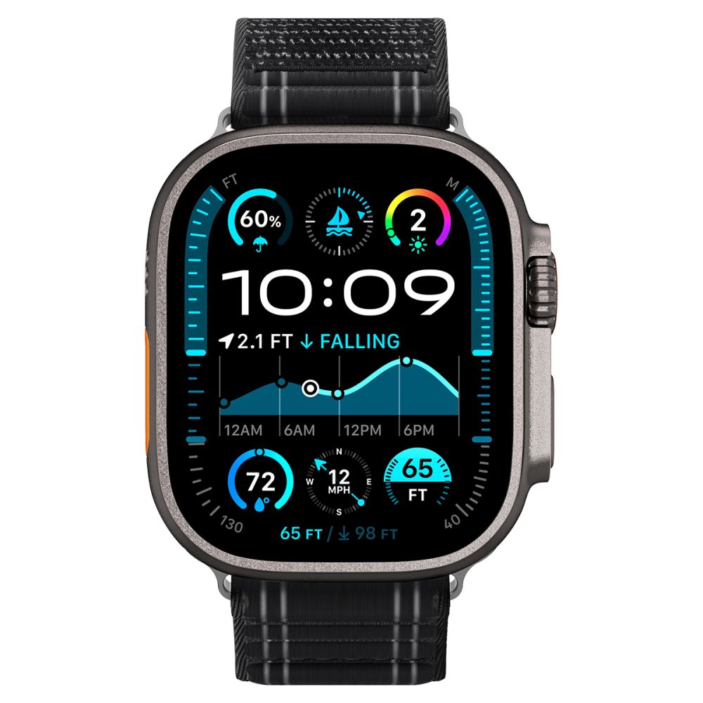 WBF0 Strap Spigen for Apple Watch 49mm / 46mm / 45mm / 44mm Series, Black AMP10141_1