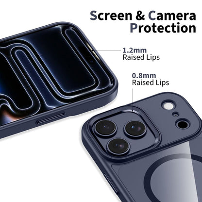 Tech-Protect MagMat MagSafe Case for iPhone 17 Pro Max - Transparent - Navy Blue_2