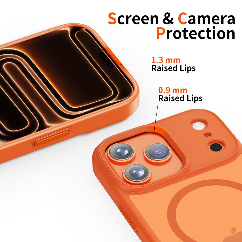Tech-Protect MagMat MagSafe Case for iPhone 17 Pro Max - Orange_2