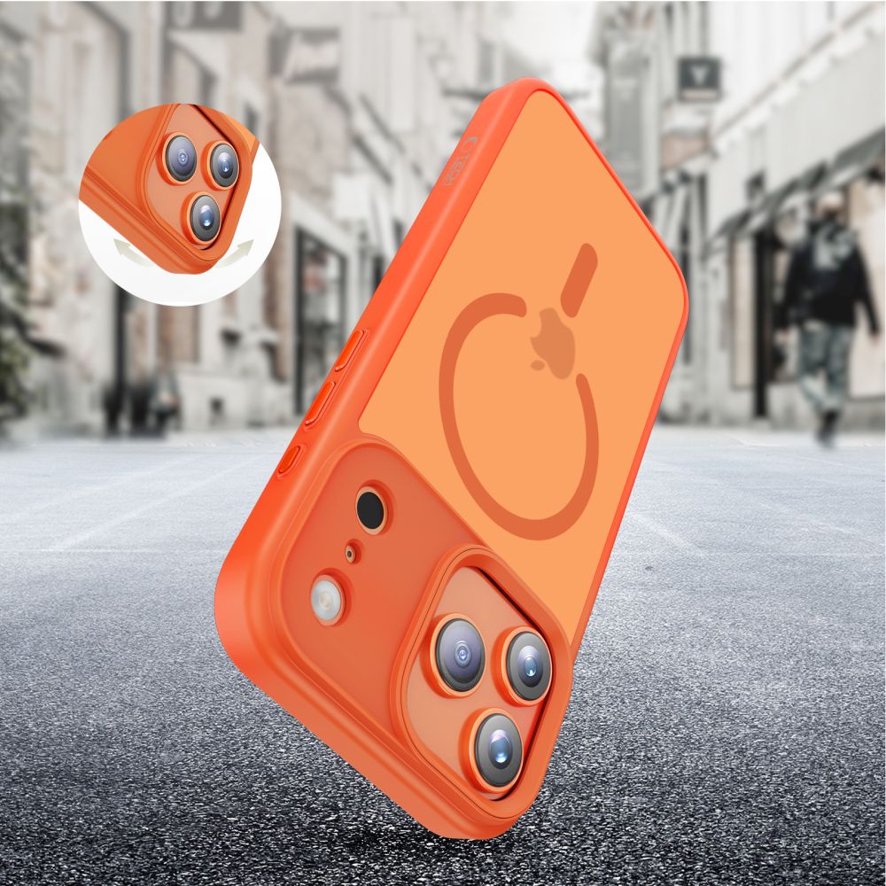Tech-Protect MagMat MagSafe Case for iPhone 17 Pro Max - Orange_4