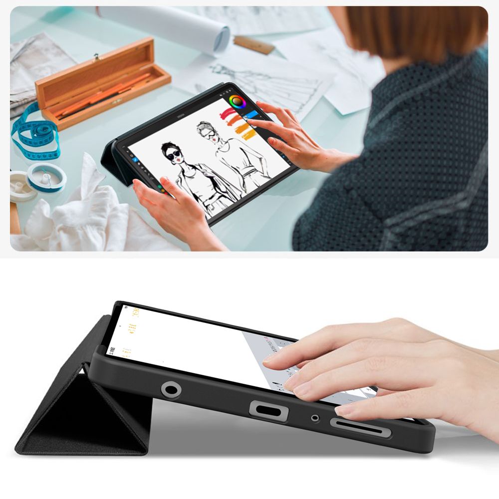 TechProtect SmartCase Case for Samsung Galaxy Tab A9 / A11 8.7 X110 / X115 / X133 / X135 - Black_7