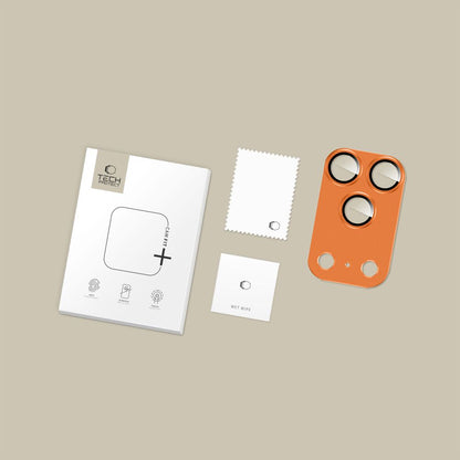 Tech-Protect Camfull Fit+ Camera Lens Glass for iPhone 17 Pro - Orange_3