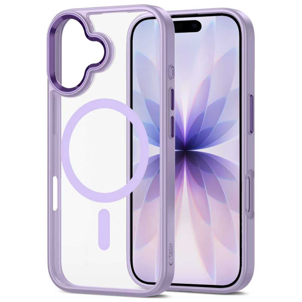 Tech-Protect MagMat MagSafe Case for iPhone 17 - Transparent Purple_2
