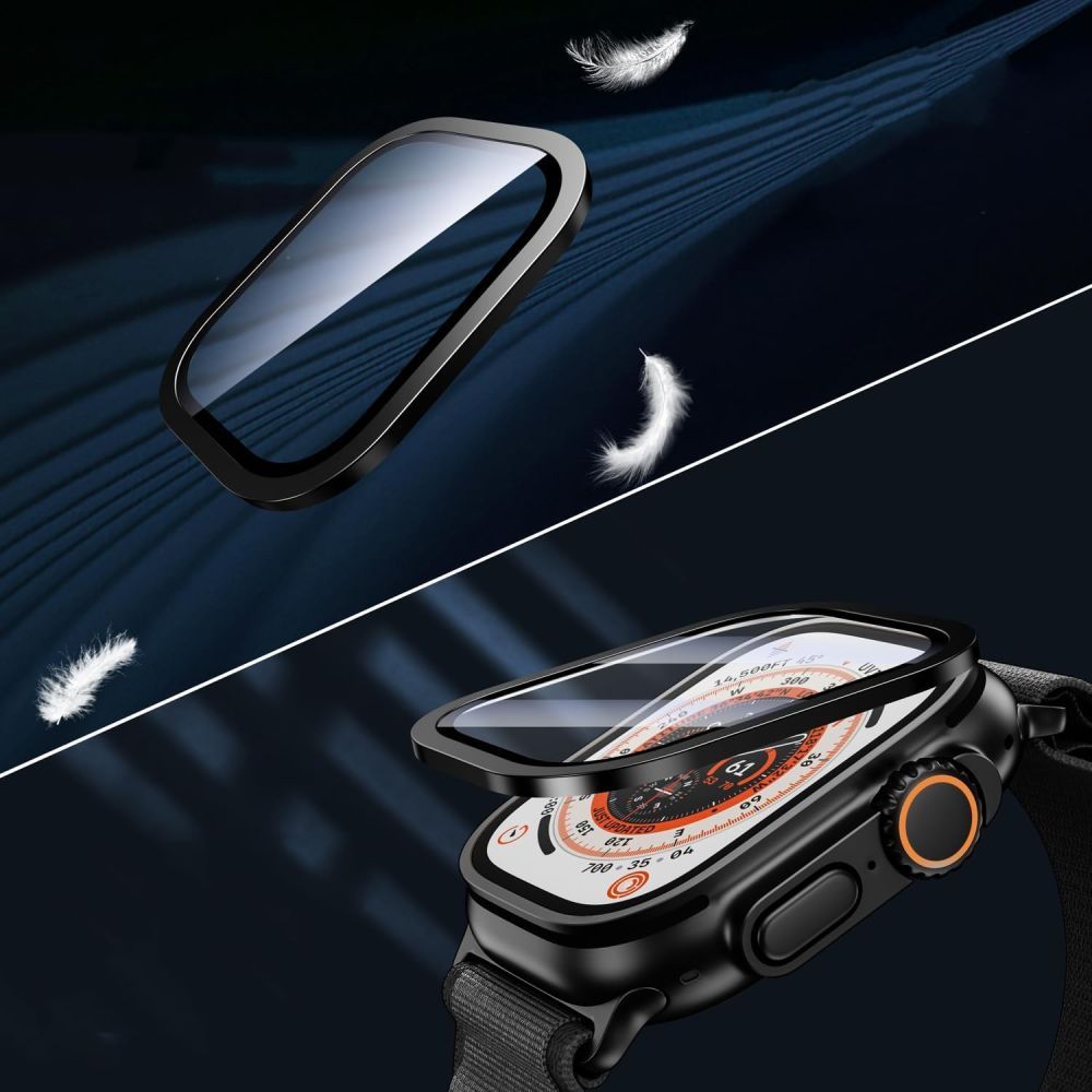 Tech-Protect 2-pack tempered glass for Apple Watch Ultra 49mm - silver and black_1