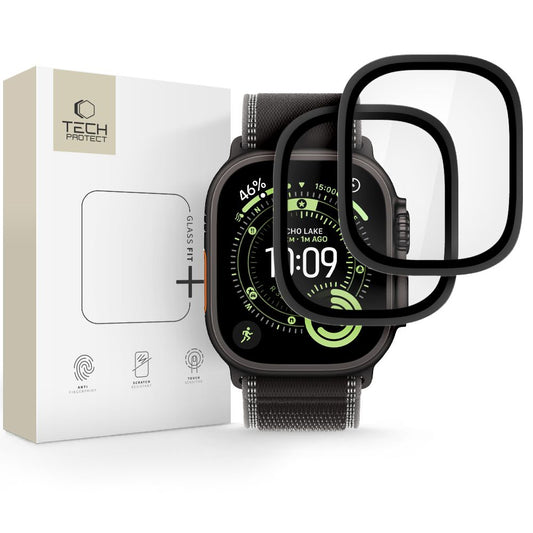 Tech-Protect 2-pack tempered glass for Apple Watch Ultra 49mm - black_0