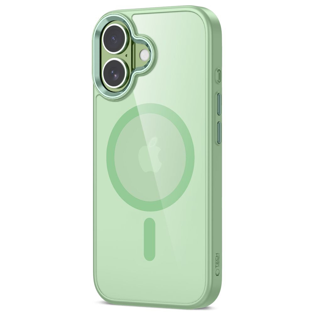 Tech-Protect MagMat MagSafe Case for iPhone 17 - Transparent Green_1