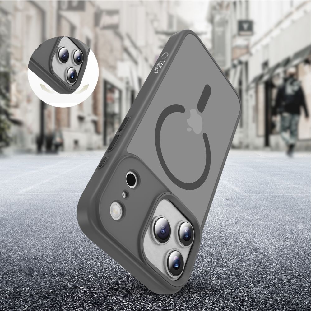 Tech-Protect MagMat MagSafe Case for iPhone 17 Pro - Gray_5
