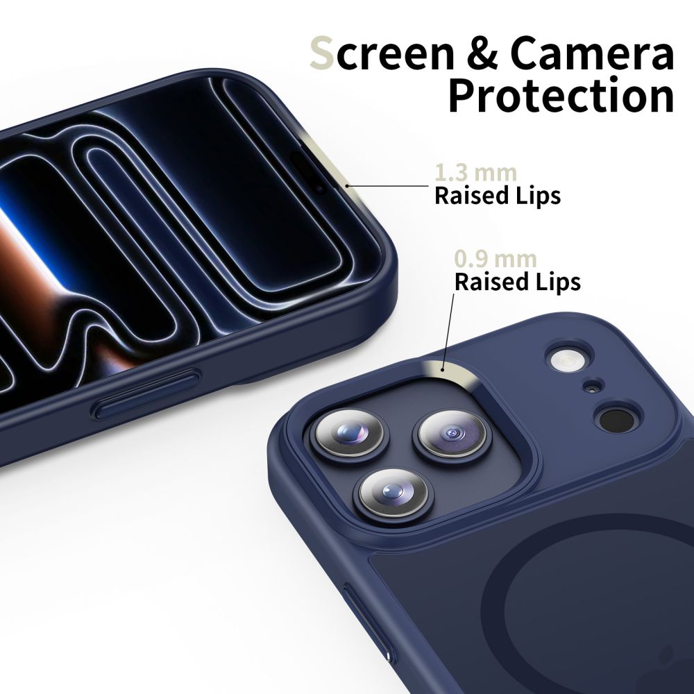 Tech-Protect MagMat MagSafe Case for iPhone 17 Pro Max - Navy Blue_4