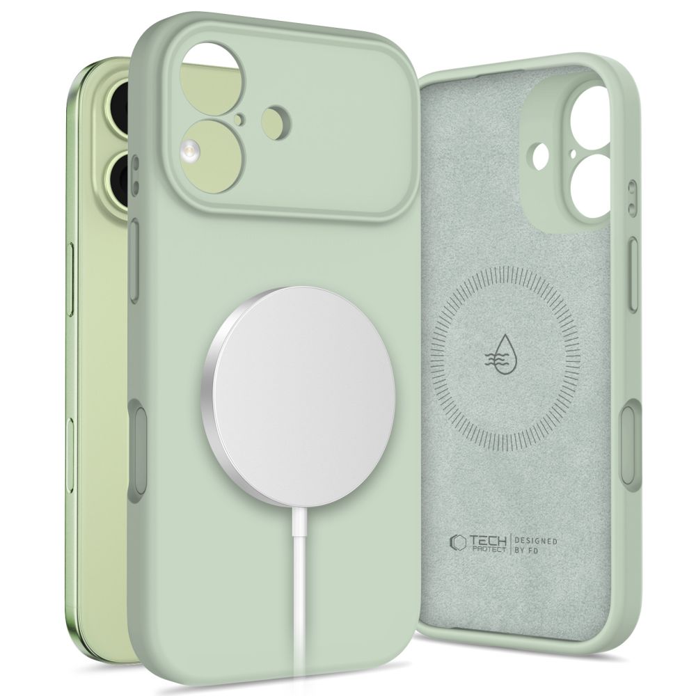 Tech-Protect Silicone MagSafe Case for iPhone 17 - Green_0