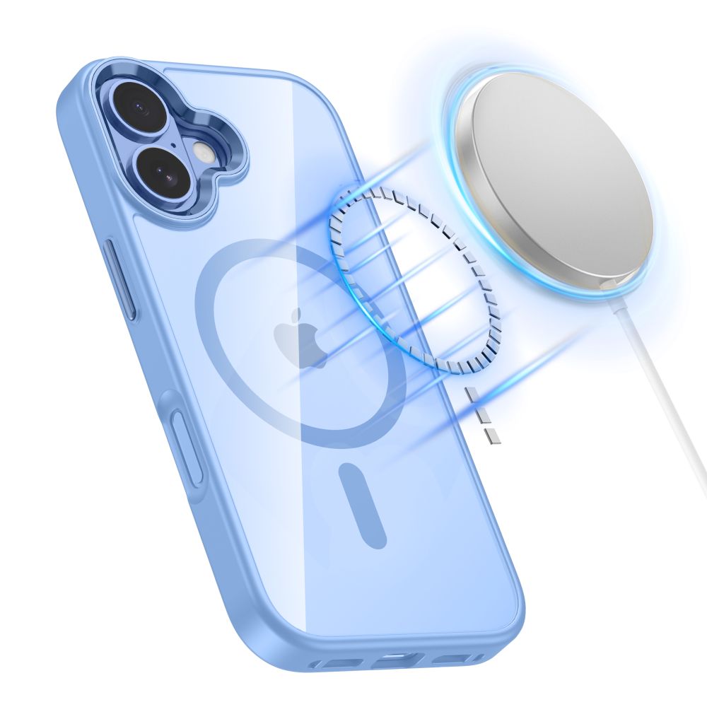 Tech-Protect MagMat MagSafe Case for iPhone 17 - Transparent Blue_3