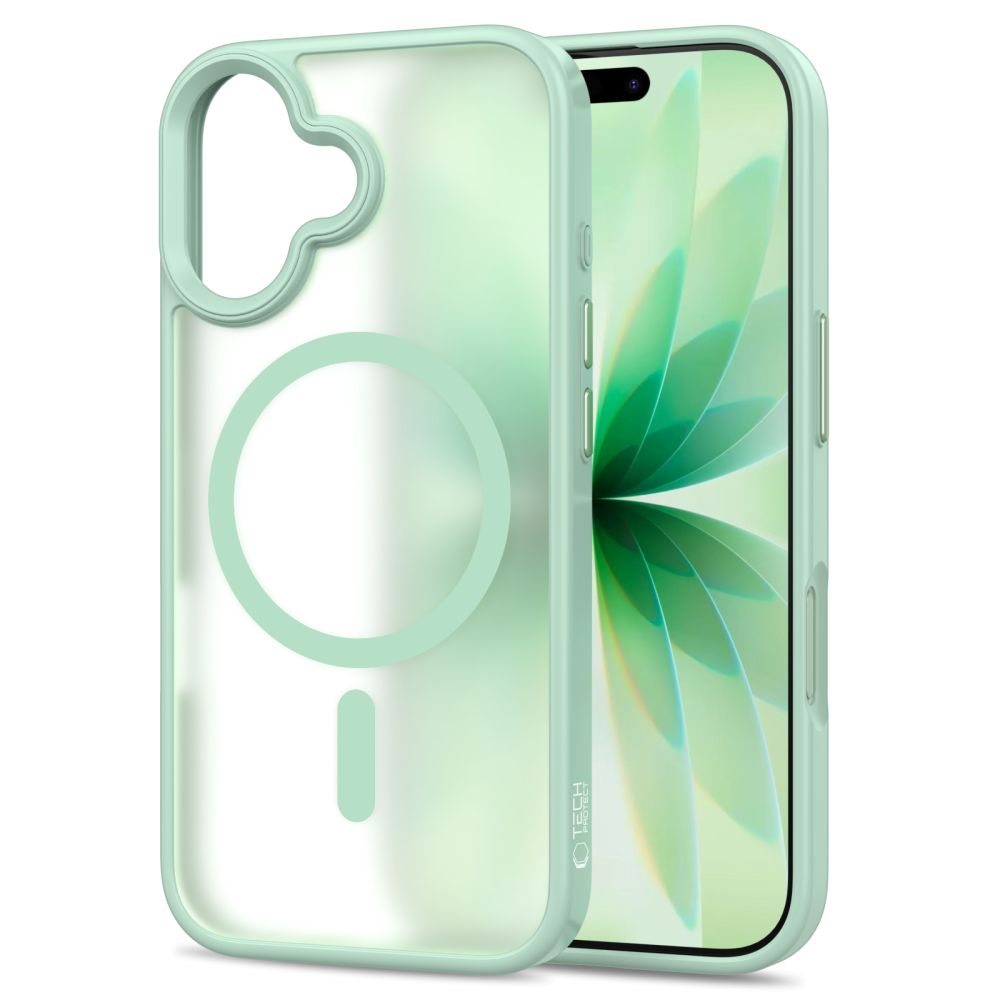 Tech-Protect MagMat MagSafe Case for iPhone 17 - Transparent Green_1