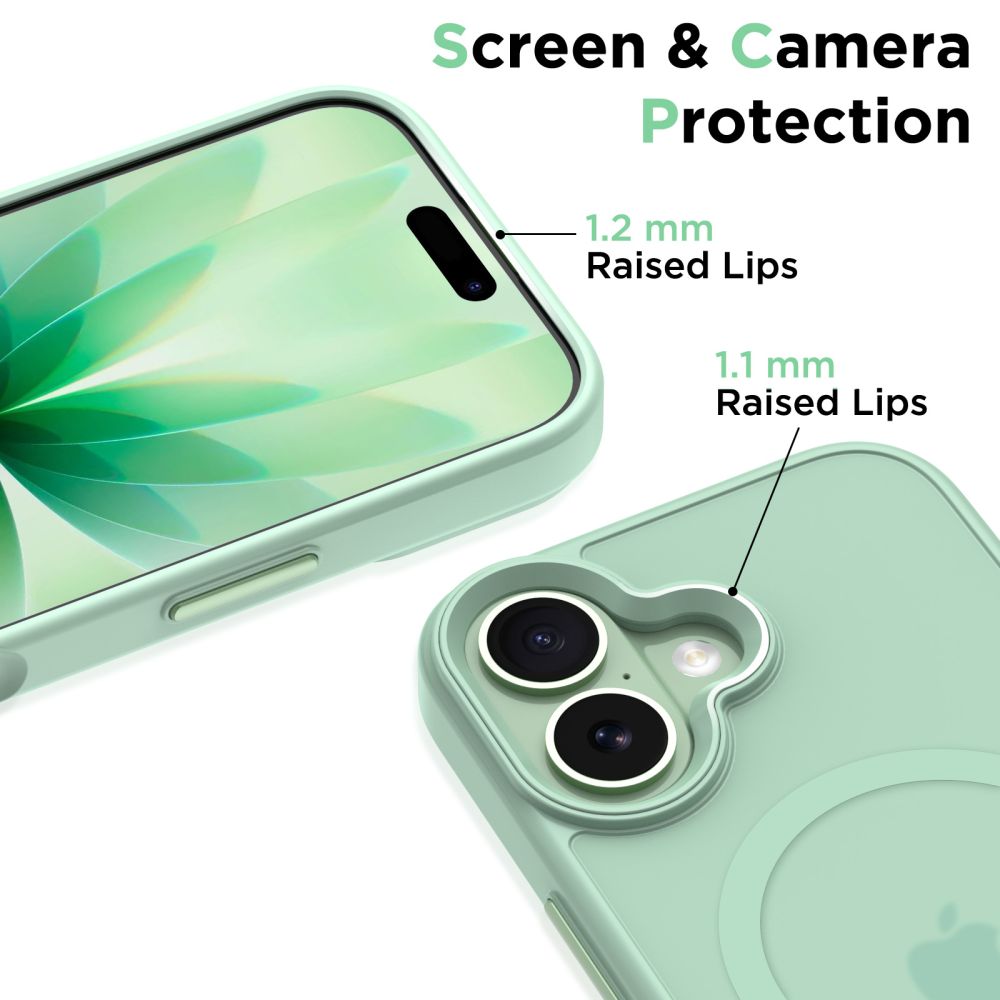 Tech-Protect MagMat MagSafe Case for iPhone 17 - Transparent Green_2
