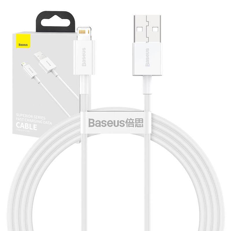 Baseus Superior USB - Lightning cable 2.4A 1.5 m White (CALYS-B02)_25