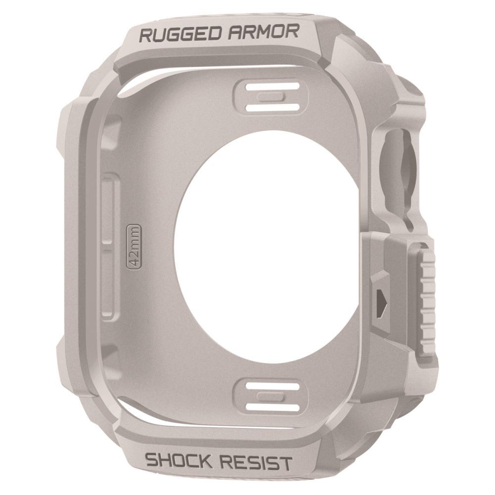 Rugged Armor V2 Case Spigen for Apple Watch Series 10 / 11 42mm, Dune Beige ACS10493_9